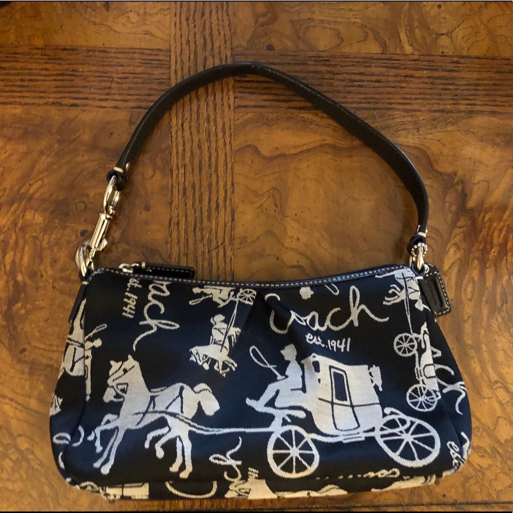 SOLD! Coach Black and White Mini Bag! MWOT 🍁💫